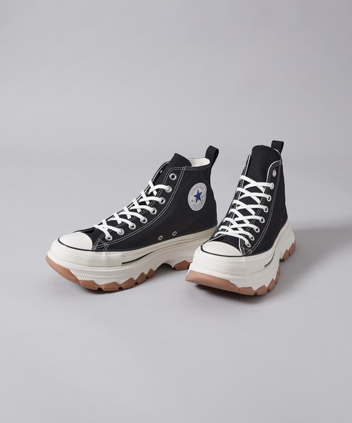 CONVERSE（コンバース）の「CONVERSE ALL STAR 100 TREKWAVE HI / コンバース オールスター トレックウエーブ（スニーカー・メンズ・ホワイト/ブラック・8.5/9.5/7.5）」の2枚目の写真