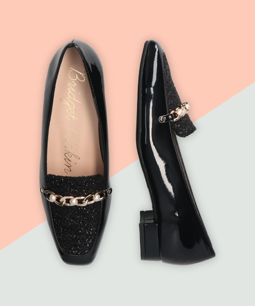 【セール】【Bridget Birkin】パールチェーンローファー(521653)（パンプス）｜Bridget Birkin（ブリジットバーキン）