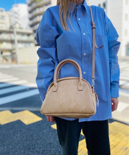 Legato Largo（レガートラルゴ）の「Legato Largo / レガートラルゴ / NEW BASIC フェイクレザー 2WAYボストン / LG-F2012（ショルダーバッグ・レディース・アイボリー/ベージュ/ブラウン/ブラック・ONESIZE）」の15枚目の写真