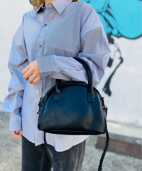 Legato Largo（レガートラルゴ）の「Legato Largo / レガートラルゴ / NEW BASIC フェイクレザー 2WAYボストン / LG-F2012（ショルダーバッグ・レディース・アイボリー/ベージュ/ブラウン/ブラック・ONESIZE）」の16枚目の写真