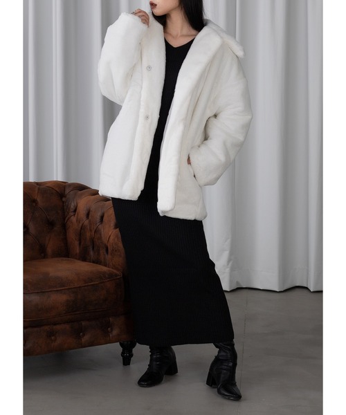 Adoon plain（アドーンプレーン）の「ウエストカットニットワンピース（ワンピース・レディース・ブラック・FREE）」の12枚目の写真