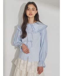 merry jenny | リボンフリルカラーブラウス(シャツ/ブラウス)