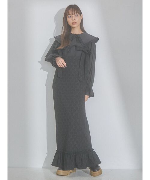 merry jenny（メリージェニー）の「リボンフリルカラーブラウス（シャツ/ブラウス・レディース・ブラック/ライトブルー/オフホワイト・FREE）」の20枚目の写真