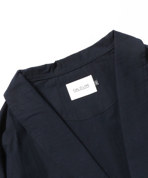 CAL O LINE（キャルオーライン）の「CAL O LINE/キャルオーライン SMOCK JK ジャケット（ブルゾン・メンズ・ベージュ/ネイビー・M/L）」の5枚目の写真