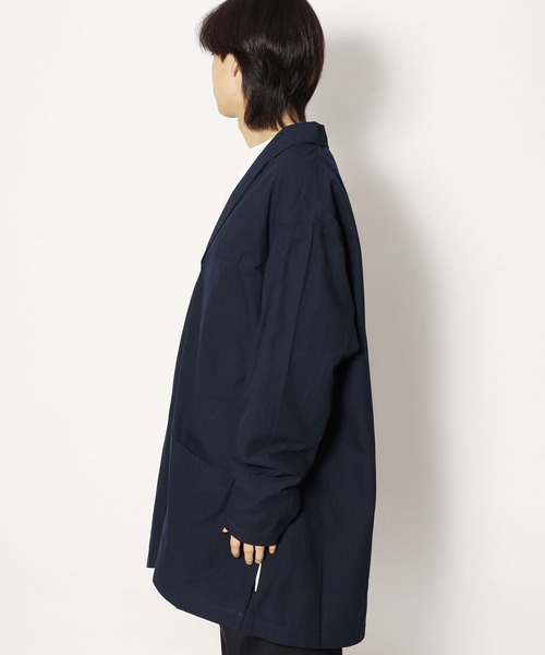 CAL O LINE（キャルオーライン）の「CAL O LINE/キャルオーライン SMOCK JK ジャケット（ブルゾン・メンズ・ベージュ/ネイビー・M/L）」の3枚目の写真