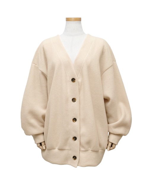 reca(レカ)の「サイドポケット起毛BIGカーディガン(カーディガン/ボレロ・レディース・ブラック/ベージュ・FREE)」の14枚目の写真