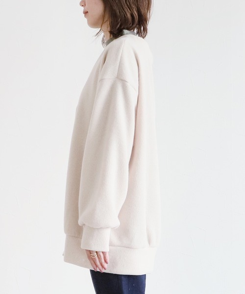 reca(レカ)の「サイドポケット起毛BIGカーディガン(カーディガン/ボレロ・レディース・ブラック/ベージュ・FREE)」の17枚目の写真
