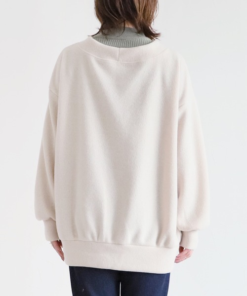 reca(レカ)の「サイドポケット起毛BIGカーディガン(カーディガン/ボレロ・レディース・ブラック/ベージュ・FREE)」の18枚目の写真