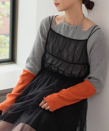 Kastane | 【2023SSアイテム】袖配色アメスリリブニット(ニット/セーター)