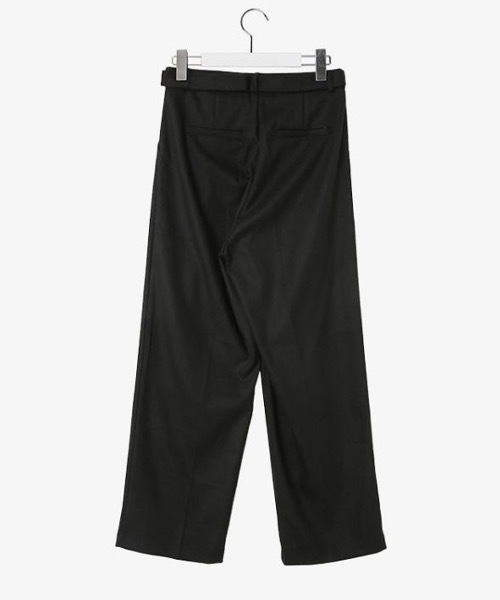 SONA（ソナ）の「SONA [ベルト付き]ピンタックワイドスラックス（スラックス・レディース・チャコールグレー/ブラウン・SMALL/MEDIUM）」の16枚目の写真