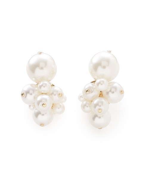 SNIDEL（スナイデル）の「バブルイヤリング（イヤリング・レディース・ゴールド/アイボリー・FREE）」の8枚目の写真