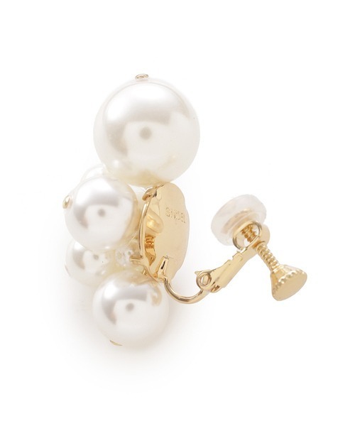 SNIDEL（スナイデル）の「バブルイヤリング（イヤリング・レディース・ゴールド/アイボリー・FREE）」の6枚目の写真