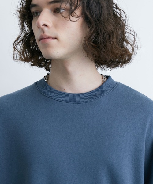 JUNRED（ジュンレッド）の「スリーブフラワーモチーフスウェット（スウェット・メンズ・ブルー/ホワイト・S/M/L）」の13枚目の写真