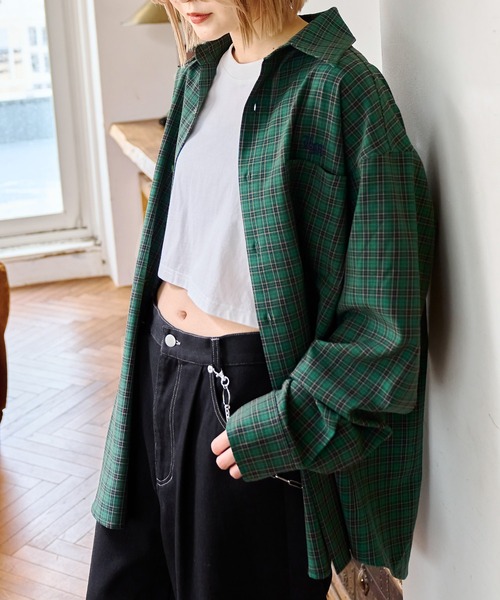 PBLIM(ページボーイリム)の「PAGEBOYLIM/タータンチェックシャツ(シャツ/ブラウス・レディース・パープル系その他/グリーン系その他/ブラウン系その他・FREE)」の19枚目の写真