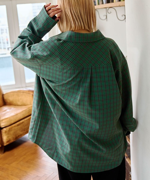 PBLIM(ページボーイリム)の「PAGEBOYLIM/タータンチェックシャツ(シャツ/ブラウス・レディース・パープル系その他/グリーン系その他/ブラウン系その他・FREE)」の21枚目の写真