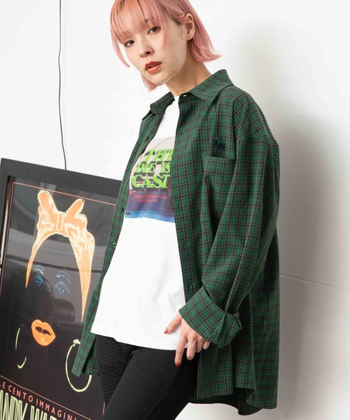 PBLIM(ページボーイリム)の「PAGEBOYLIM/タータンチェックシャツ(シャツ/ブラウス・レディース・パープル系その他/グリーン系その他/ブラウン系その他・FREE)」の12枚目の写真