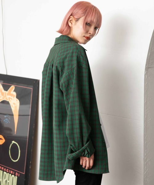 PBLIM(ページボーイリム)の「PAGEBOYLIM/タータンチェックシャツ(シャツ/ブラウス・レディース・パープル系その他/グリーン系その他/ブラウン系その他・FREE)」の14枚目の写真