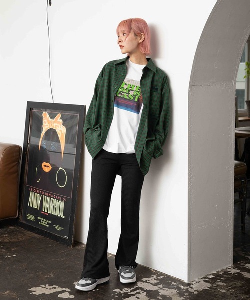 PBLIM(ページボーイリム)の「PAGEBOYLIM/タータンチェックシャツ(シャツ/ブラウス・レディース・パープル系その他/グリーン系その他/ブラウン系その他・FREE)」の15枚目の写真