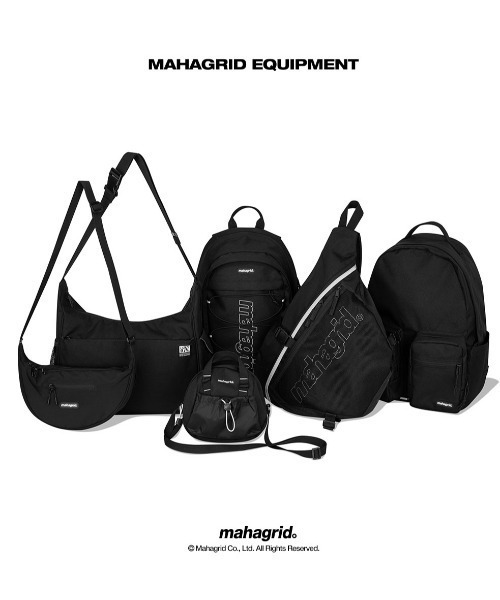 [ MAHAGRID]★韓国人気★THIRD LOGO BACKPACK MAHAGRID THIRD LOGO BACKPACK[BLACK] – mydeermoon ☽ 韓國代購