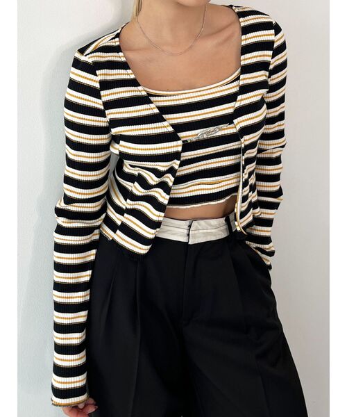 EMODA（エモダ）の「マークツインセット（Tシャツ/カットソー・レディース・その他/ホワイト/ブラック/パープル・FREE）」の5枚目の写真