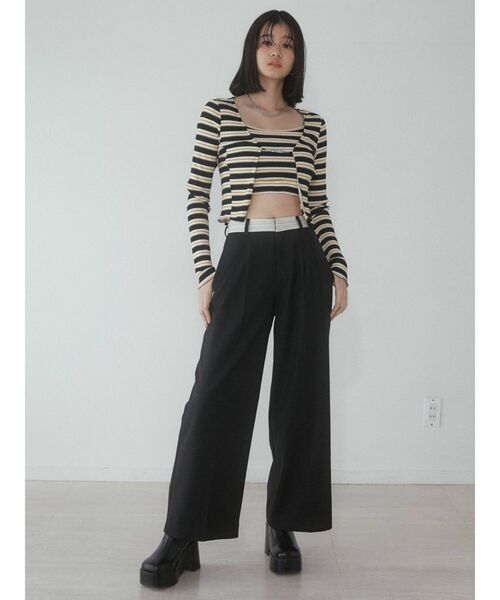 EMODA（エモダ）の「マークツインセット（Tシャツ/カットソー・レディース・その他/ホワイト/ブラック/パープル・FREE）」の7枚目の写真