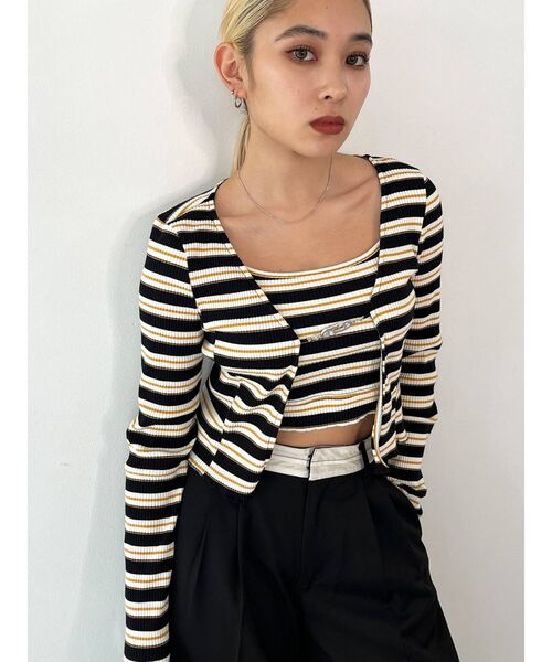 EMODA（エモダ）の「マークツインセット（Tシャツ/カットソー・レディース・その他/ホワイト/ブラック/パープル・FREE）」の8枚目の写真