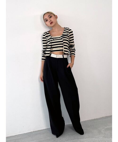 EMODA（エモダ）の「マークツインセット（Tシャツ/カットソー・レディース・その他/ホワイト/ブラック/パープル・FREE）」の9枚目の写真