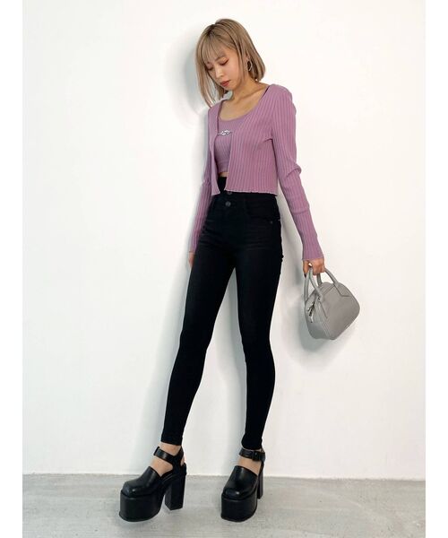 EMODA（エモダ）の「マークツインセット（Tシャツ/カットソー・レディース・その他/ホワイト/ブラック/パープル・FREE）」の18枚目の写真