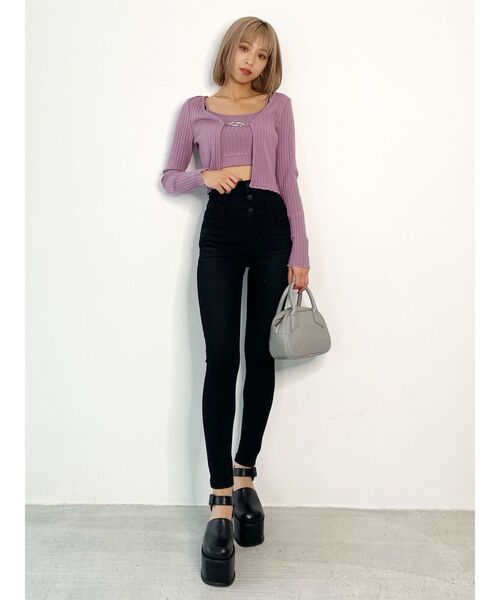 EMODA（エモダ）の「マークツインセット（Tシャツ/カットソー・レディース・その他/ホワイト/ブラック/パープル・FREE）」の20枚目の写真