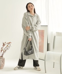 ECRIRE | 裏起毛スキッパーワンピース(ワンピース)