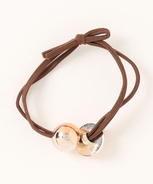 Fun & Daily（ファンアンドデイリー）の「F&D : スマイル＆ボールヘアゴム（ヘアゴム・レディース・ブラック/イエロー/ブラウン/グリーン/ピンク・FREE）」の6枚目の写真