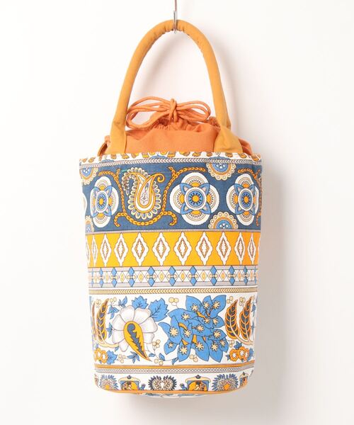 チャイハネ（チャイハネ）の「【チャイハネ】ゾウノ巾着バケツバッグ（ハンドバッグ・レディース・オレンジ/ブルー/グリーン/ピンク・FREE）」の4枚目の写真