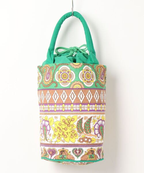 チャイハネ（チャイハネ）の「【チャイハネ】ゾウノ巾着バケツバッグ（ハンドバッグ・レディース・オレンジ/ブルー/グリーン/ピンク・FREE）」の2枚目の写真
