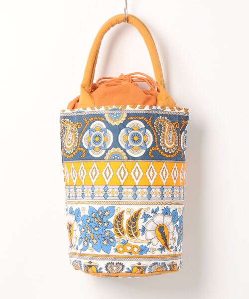 チャイハネ（チャイハネ）の「【チャイハネ】ゾウノ巾着バケツバッグ（ハンドバッグ・レディース・オレンジ/ブルー/グリーン/ピンク・FREE）」の5枚目の写真