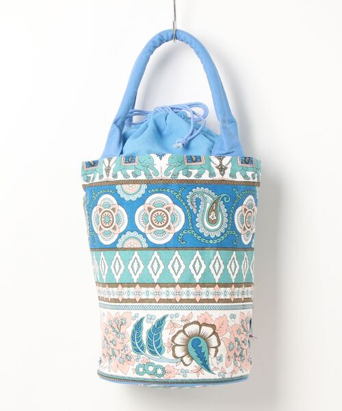 チャイハネ（チャイハネ）の「【チャイハネ】ゾウノ巾着バケツバッグ（ハンドバッグ・レディース・オレンジ/ブルー/グリーン/ピンク・FREE）」の10枚目の写真