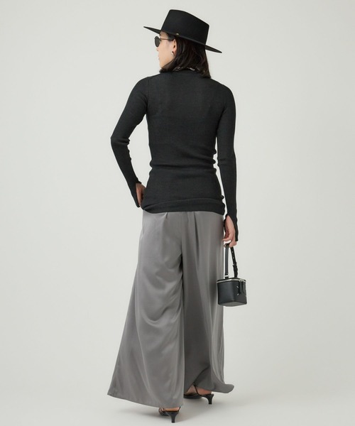 Chaos(カオス)/【新色＆追加】18Gシルクリブタートルネックニット