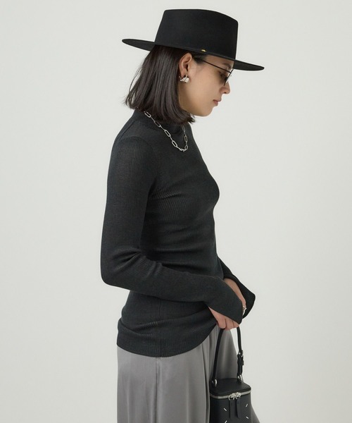 Chaos ウールボアベスト　ブラック★シルクリブタートル Chaos ウールボアベスト ブラック☆シルクリブタートル Chaos