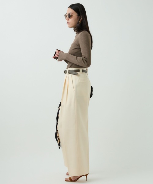 ココ【新品未使用】カオス☆18Gシルクリブタートルネックニット ピンク Chaos（カオス） ニット セーター /「新色＆追加」18Gシルクリブ