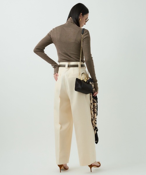 みー【新品未使用】カオス☆チーク 18Gシルクリブタートルネック Chaos(カオス)の18Gシルクリブタートルネックニット通販 | mirabella