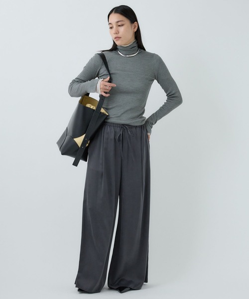 Chaos(カオス)/【新色&追加】18Gシルクリブタートルネックニット Chaos(カオス)/【新色&追加】18Gシルクリブタートルネックニット