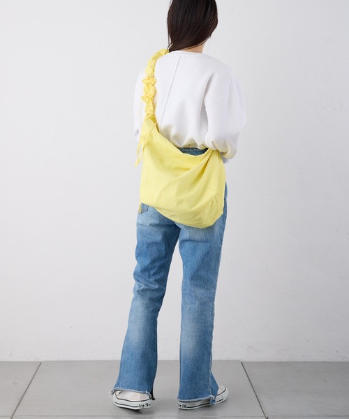 CIAOPANIC TYPY（チャオパニックティピー）の「【新色追加！！】ギャザーナイロンショルダー（ショルダーバッグ・レディース・イエロー/ブルー/アイボリー/ブラック/シルバー/レオパード/カーキ/グレー/ピンク/シャンパン/ライトブラウン/ワインレッド・ONE SIZE）」の20枚目の写真