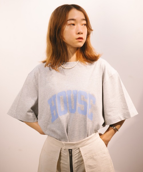 Dickies(ディッキーズ)の「【Dickies】半袖 プリント"HOUSE" Tシャツ / ディッキーズ(Tシャツ/カットソー・メンズ・ブラック/ブルー/グレー/ホワイト・S/M/L/XL)」の3枚目の写真