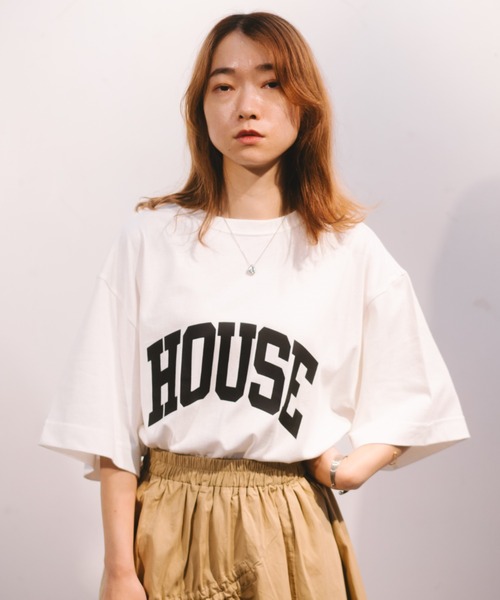 Dickies(ディッキーズ)の「【Dickies】半袖 プリント"HOUSE" Tシャツ / ディッキーズ(Tシャツ/カットソー・メンズ・ブラック/ブルー/グレー/ホワイト・S/M/L/XL)」の1枚目の写真