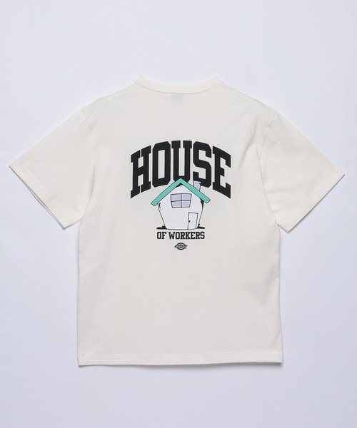 Dickies(ディッキーズ)の「【Dickies】半袖 プリント"HOUSE" Tシャツ / ディッキーズ(Tシャツ/カットソー・メンズ・ブラック/ブルー/グレー/ホワイト・S/M/L/XL)」の9枚目の写真