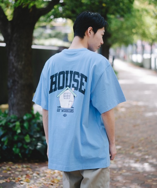 Dickies(ディッキーズ)の「【Dickies】半袖 プリント"HOUSE" Tシャツ / ディッキーズ(Tシャツ/カットソー・メンズ・ブラック/ブルー/グレー/ホワイト・S/M/L/XL)」の16枚目の写真