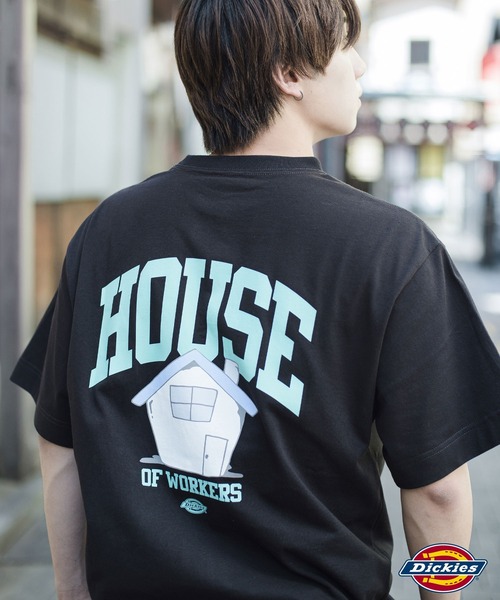 Dickies(ディッキーズ)の「【Dickies】半袖 プリント"HOUSE" Tシャツ / ディッキーズ(Tシャツ/カットソー・メンズ・ブラック/ブルー/グレー/ホワイト・S/M/L/XL)」の21枚目の写真