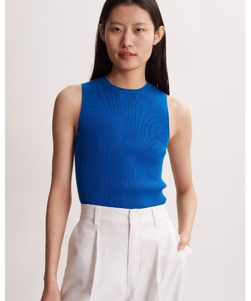 Saturdays NYC(サタデーズ ニューヨークシティ )の「Andie Muscle Tee(タンクトップ・レディース・ホワイト/レッド/ブルー・S/M)」の2枚目の写真