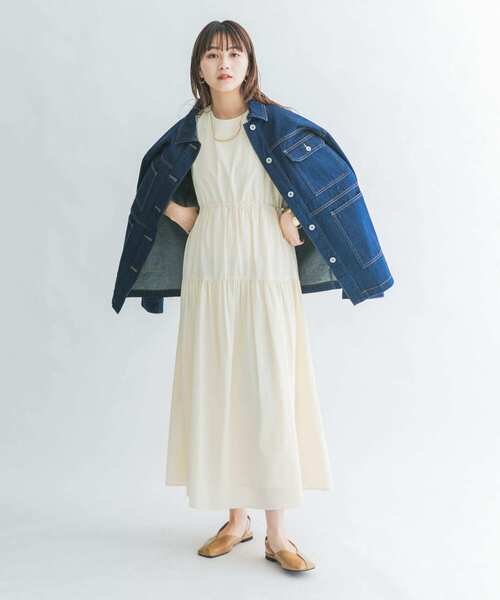 KBF（ケイビーエフ）の「ノースリーブドロストワンピース（ワンピース・レディース・ブラック/カーキ/アイボリー/グリーン系その他・ONE）」の8枚目の写真