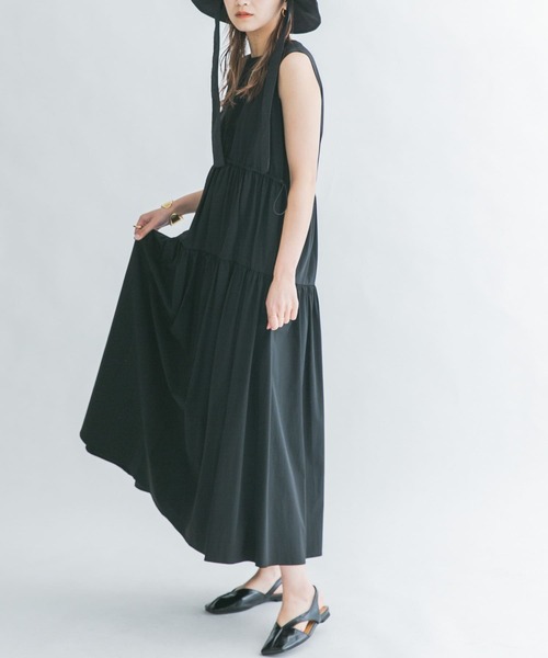 KBF（ケイビーエフ）の「ノースリーブドロストワンピース（ワンピース・レディース・ブラック/カーキ/アイボリー/グリーン系その他・ONE）」の15枚目の写真