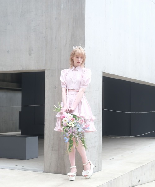 PAIN（ペイン）の「7WAYマルチフリルシャツドレス（ワンピース・レディース・ブラック/ピンク/ホワイト・FREE）」の7枚目の写真